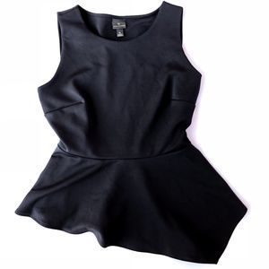 Worthington black asymmetrical top in M